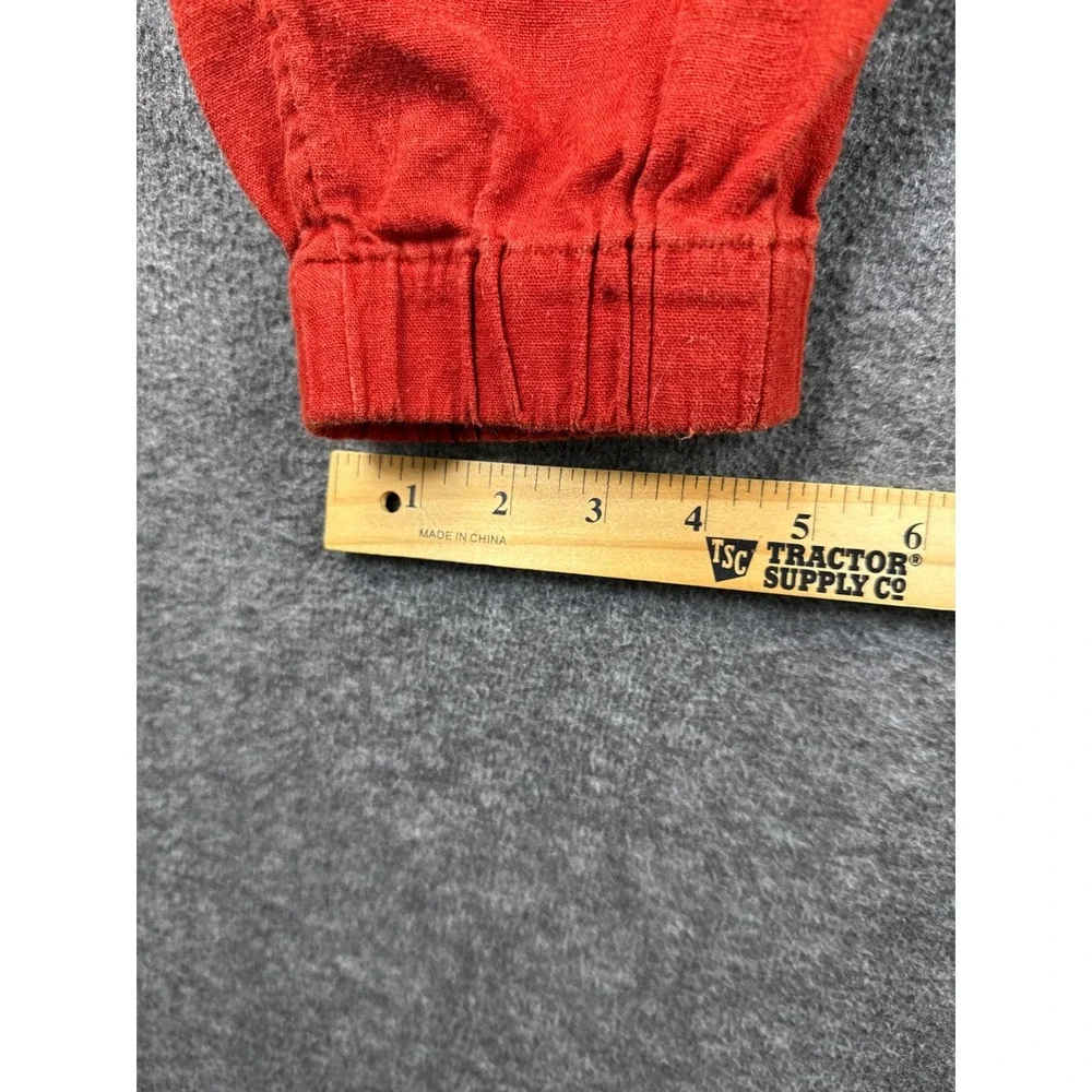 Banana‎ Republic Jogger Linen Blend Cargo Pants Burnt Orange Womens Size M Girly